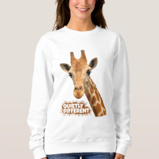Sweatshirt Giraffe Au Calme Différent - Giraffe Art