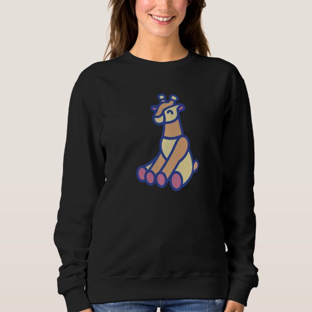 Sweatshirt Giraffe Baby Animal  Giraffe (Devant)