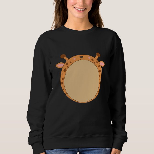 Sweatshirt Giraffe Drôle Zoo Animaux Rond Giraffes (Devant)