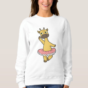 Sweatshirt Giraffe en Ballerina au Ballet avec jupe