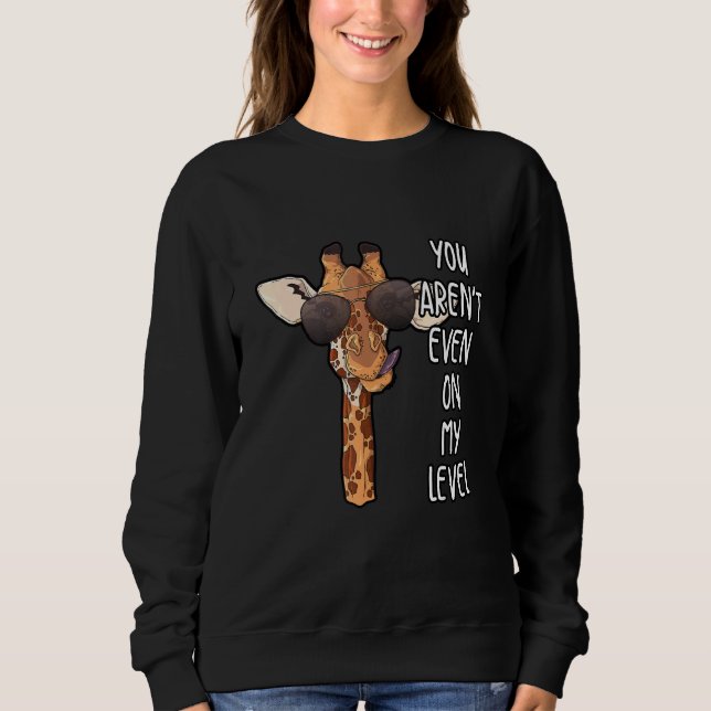 Sweatshirt Giraffe Gardienne du zoo africain (Devant)