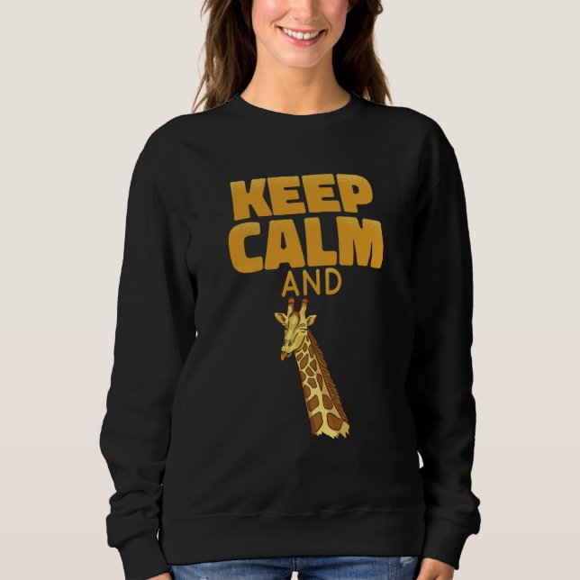 Sweatshirt Giraffe Ornament Giraffe Merch Animal Print Giraff (Devant)