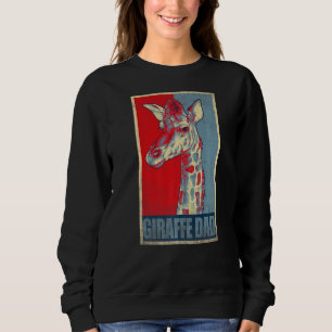 Sweatshirt Giraffe Papa Vintage Papa Giraffe Mignonne Da Père