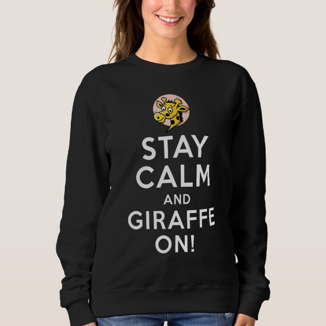 Sweatshirt Giraffe  Zoo Animal Giraffe Girl  Zoo Keeper (Devant)