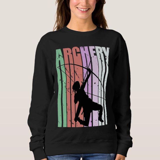 Sweatshirt Girls Archery Fans Colors Archer Grandaughter (Devant)