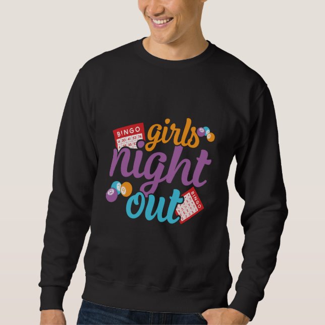 Sweatshirt Girls Night Out Bingo Player Bingo Caller (Devant)