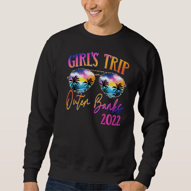 Sweatshirt Girls Trip Outer Banks Carolina 2022 Lunettes de s (Devant)
