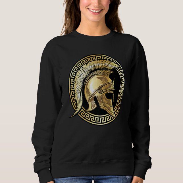 Sweatshirt Gladiateur doré casque spartiate Sparta Gym Wor (Devant)