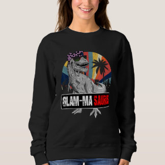 Sweatshirt Glam Masaurus Rex Dinosaur Glam Ma famille Saurus