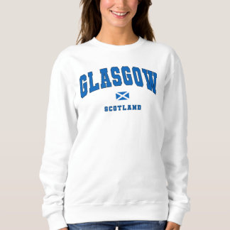 Sweatshirt Glasgow Écosse Royaume-Uni Vintage College Style