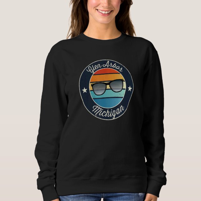 Sweatshirt Glen Arbor Michigan MI Vacances Souvenir Sunglasse (Devant)
