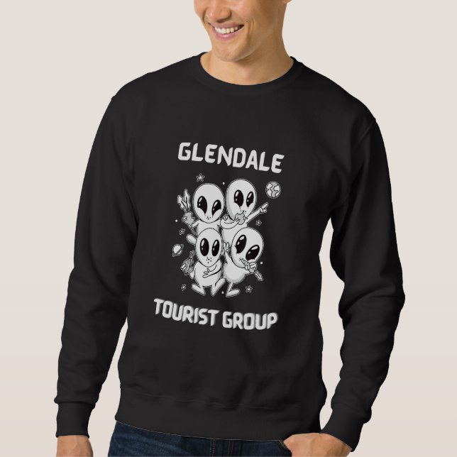 Sweatshirt Glendale Native Pride Alien Funny State Tourist Sp (Devant)