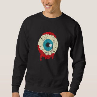 Sweatshirt Globe oculaire de zombie Halloween Épouvantable Zo