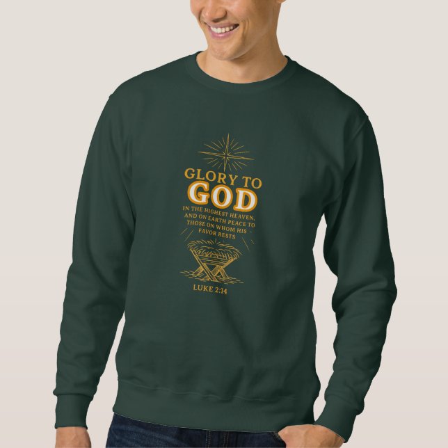 Sweatshirt Gloire à DIEU - Noël (Devant)