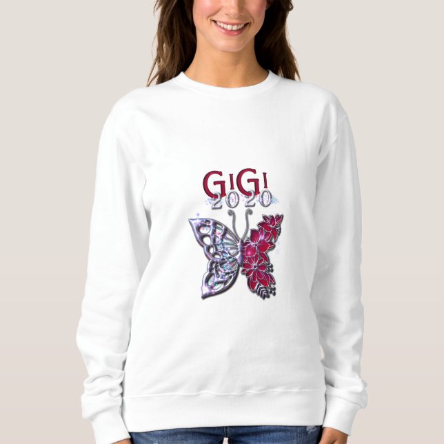 Sweatshirt Glorieux papillon GIGI 2020 (Devant)