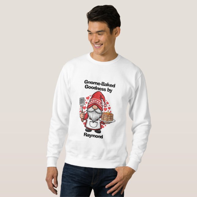 Sweatshirt Gnome au design maison (Devant entier)
