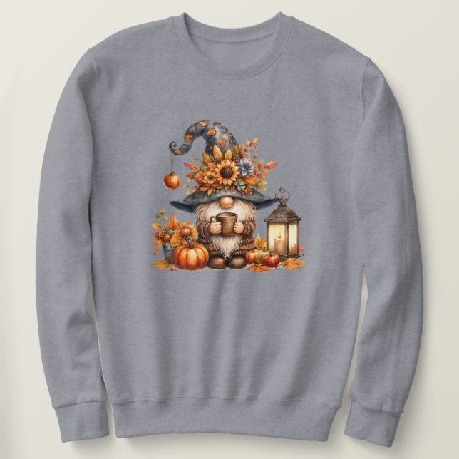 Sweatshirt Gnome d'automne (Design devant)