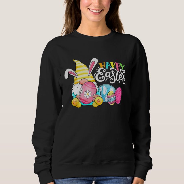 Sweatshirt Gnome Easter Hug Egg Bunny Gnome Spring Gnomies Ha (Devant)