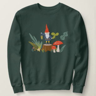 Sweatshirt Gnome et champignon de Woodland