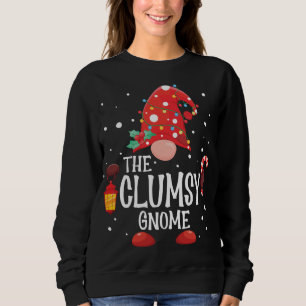 Sweatshirt Gnome maladroit jumelé famille Noël Gnome P