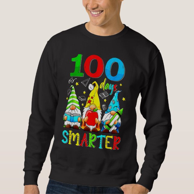 Sweatshirt Gnomes 100 Days Smarter Y'all Happy 100th Day Of S (Devant)