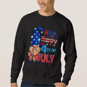 Sweatshirt Gnomes 4 juillet 2022 Patriotique Américain Gn