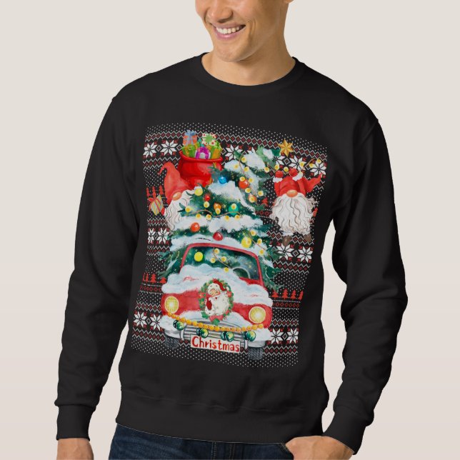 Sweatshirt Gnomes amusants Matching Famille Groupe laid Noël (Devant)