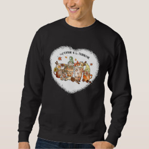 Sweatshirt Gnomes Café Latte aux épices de citrouille automne