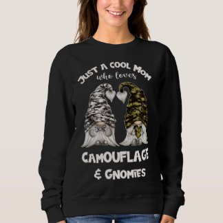Sweatshirt Gnomes De Camouflage Drôle Pour Maman Cool - Gnomi