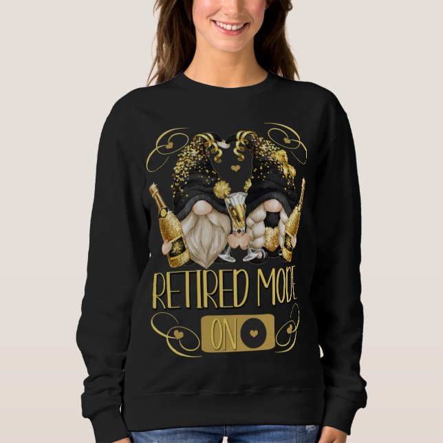 Sweatshirt Gnomes De Retraite Drôle Pour Les Femmes Retraitée (Devant)