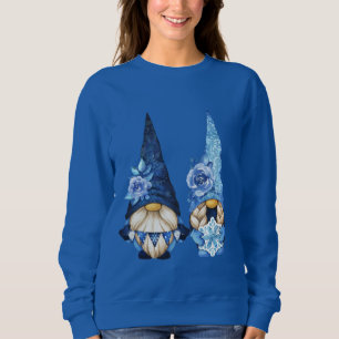 Sweatshirt Gnomes floraux d'hiver mignons
