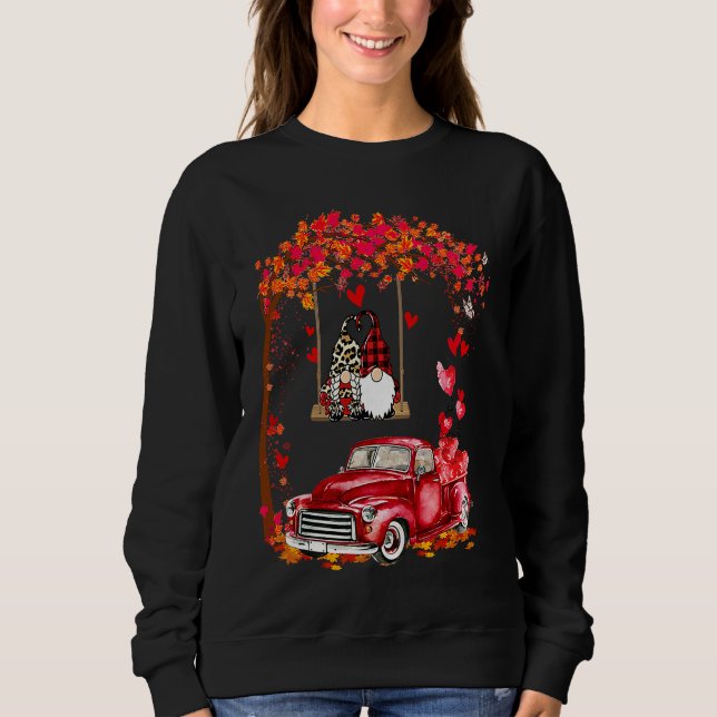 Sweatshirt Gnomes In Trucks Happy Valentine Couple Matching (Devant)