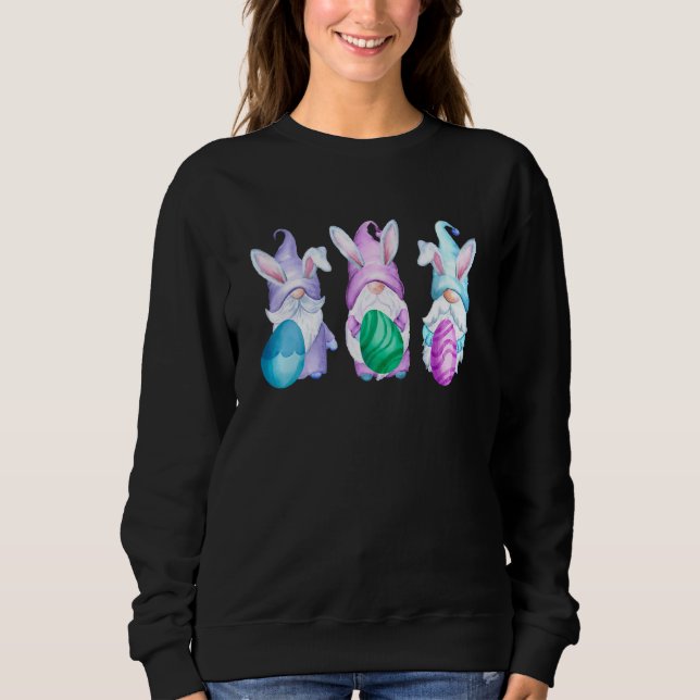 Sweatshirt Gnomes lapins mignons Joyeux Pâques 1 (Devant)
