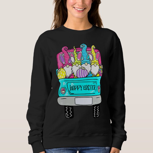 Sweatshirt Gnomes mignons Avec Oreilles De Lapin Chasse D'Oeu (Devant)