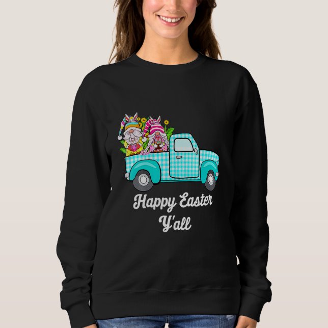 Sweatshirt Gnomes mignons Avec Oreilles De Lapin Chasse D'Oeu (Devant)