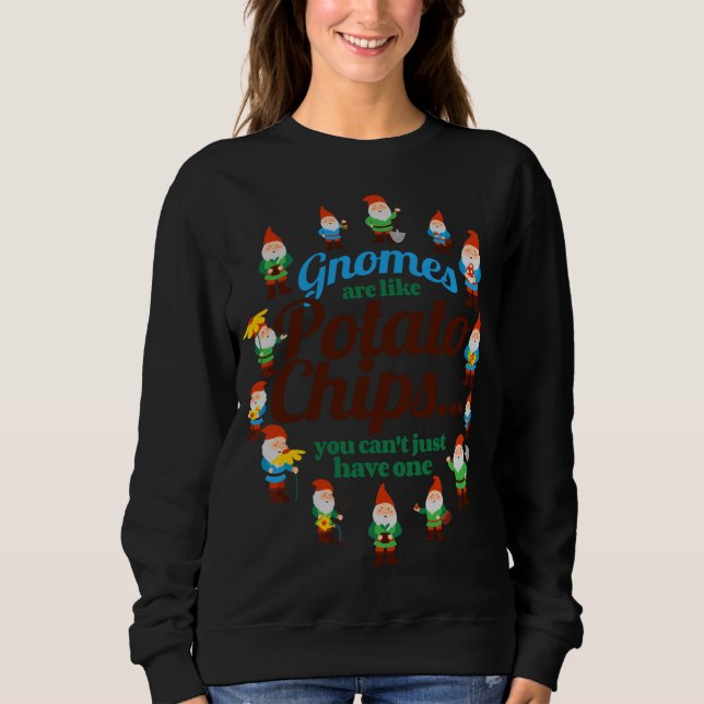 Sweatshirt Gnomes sont comme des chips de pommes de terre Jar (Devant)