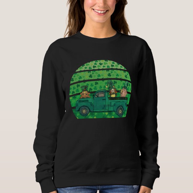 Sweatshirt Gnomes St Patricks Day Green Irish Shamrock St Pat (Devant)
