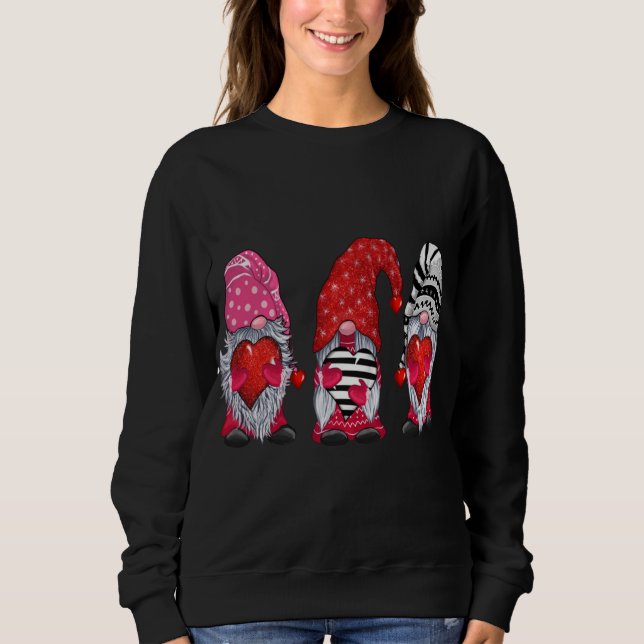 Sweatshirt Gnomes Valentine's Day Couple Correspondance - Gno (Devant)