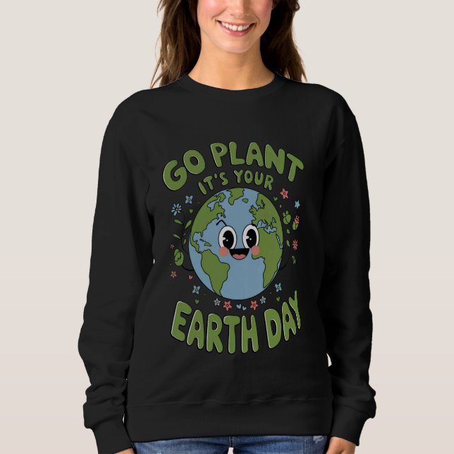 Sweatshirt Go Planet Son Jour des terres Enseignant Enfants M (Devant)