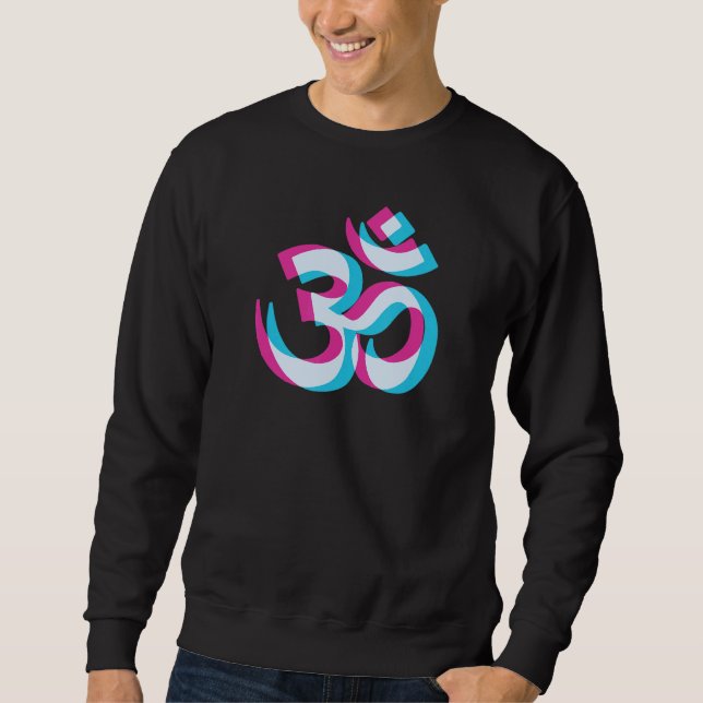 Sweatshirt Goa Om Psytrance Rave Techno Trippy Edm Festival H (Devant)