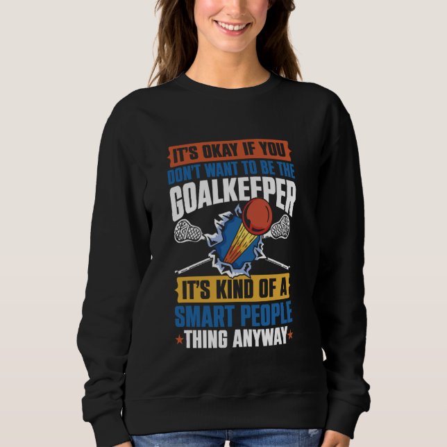 Sweatshirt Goalkeeper gardien de but de crosse (Devant)