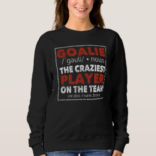 Sweatshirt Goalkeeper Soccer Joueur de hockey sur glace gardi