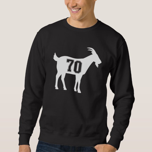 Sweatshirt Goat 70 G.O.A.T. Number Seventy Goat (Devant)