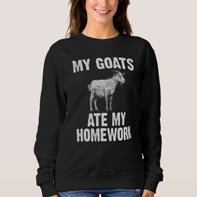 Sweatshirt Goat Kids Toddlers Goat Farmers Animal Farming (Devant)