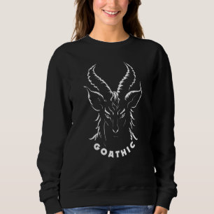 Sweatshirt Goathique Canon gothique Chèvre satanique