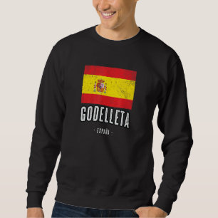 Sweatshirt Godelleta Espagne Es Drapeau Ville Bandera Ropa