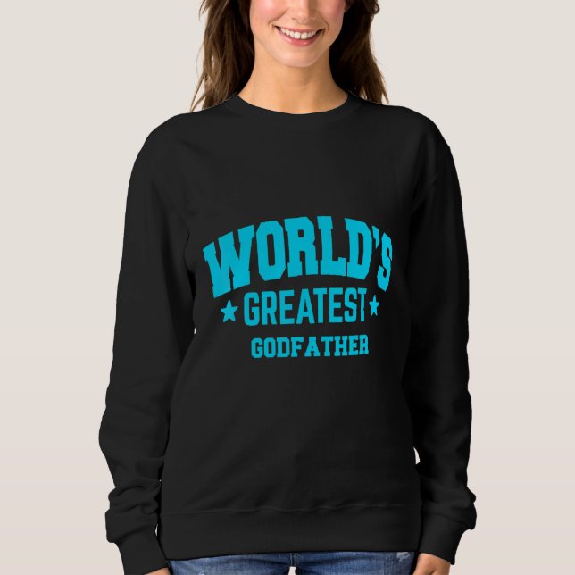 Sweatshirt Godfather World's Greatest Blue (Devant)