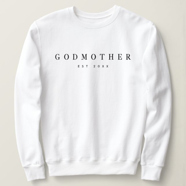 Sweatshirt Godmère moderne établi une typographie élégante (Design devant)