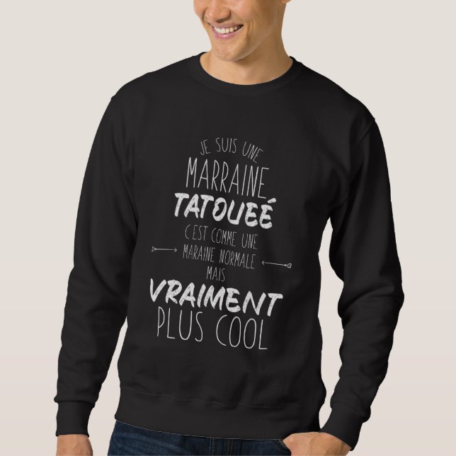 Sweatshirt Godmère Tattoo Vêtements Vraiment Plus Cool (Devant)