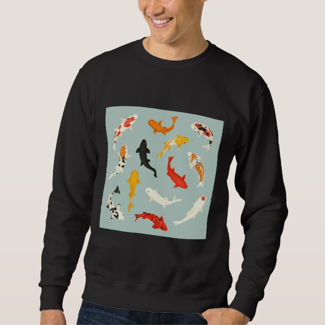 Sweatshirt Gold Koi Fish (Devant)